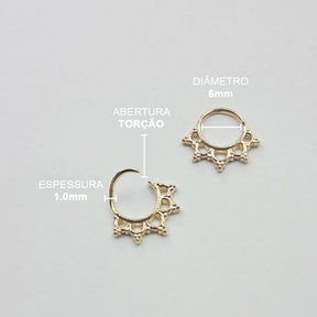 Piercing Septo Daith Indiano