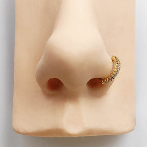 Piercing Nariz Orelha Pressão Zircônias