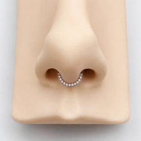 Piercing Clicker Argola Zirconia Titânio