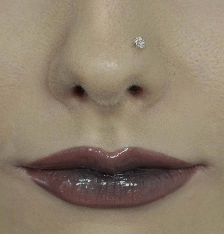 Piercing Nariz Zircônia Aço Cirúrgico