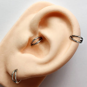 Piercing Clicker Duplo Aço Cirúrgico