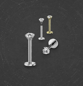 Piercing Orelha Nariz Tragus Labret Zircônia Aço Cirúrgico