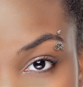 Piercing Sobrancelha Labret Baphomet Aço Cirúrgico
