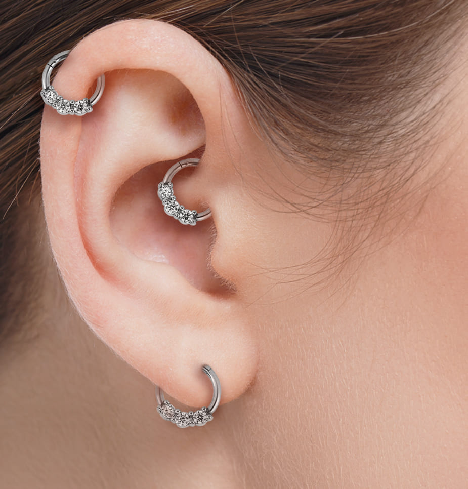 Piercing Argola Clicker Aço Cirúrgico