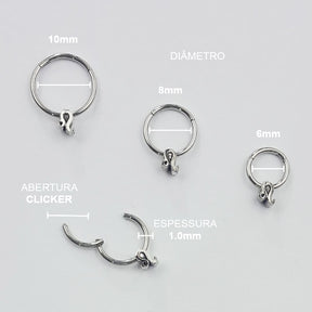 Piercing Clicker Articulado Signos Aço Cirúrgico