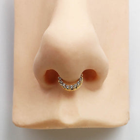 Piercing Septo Pressão Zircônias Delicado