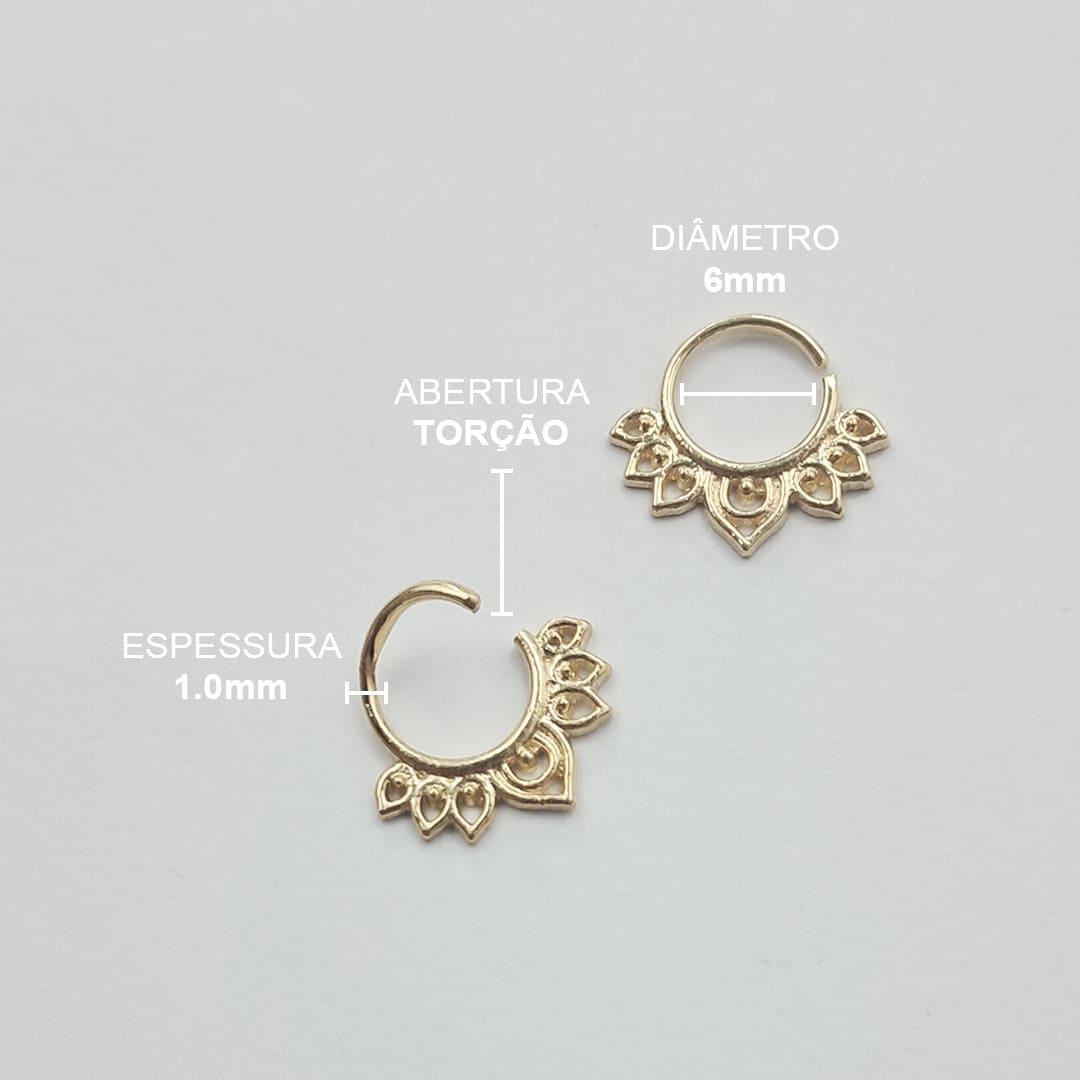 Piercing Septo Daith Indiano