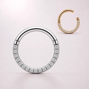 Piercing Clicker Argola Zirconia Titânio