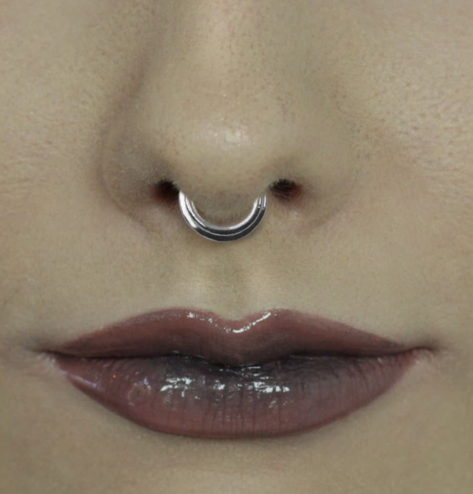 Piercing Septo Pressão Argola Dupla