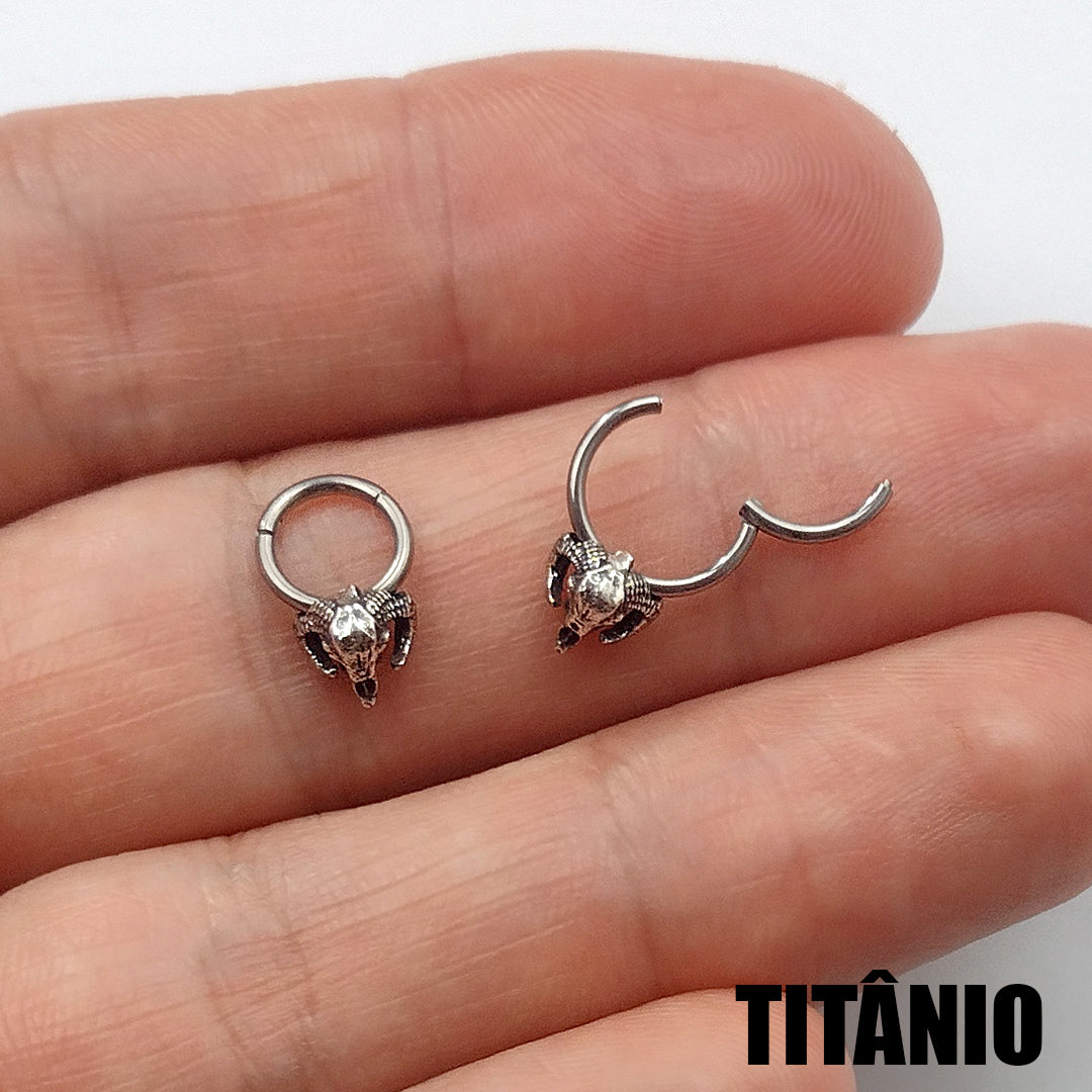 Piercing Clicker Baphomet Titânio