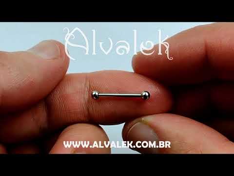 Piercing Mamilo Barbell Aço Cirúrgico